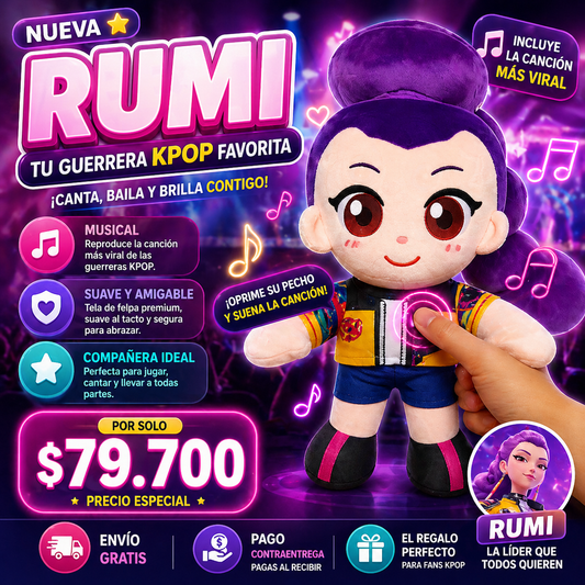 PELUCHE RUMI MUSICAL 🤩🎤